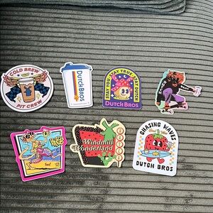 Vibrant Dutch Bros Sticker Collection
